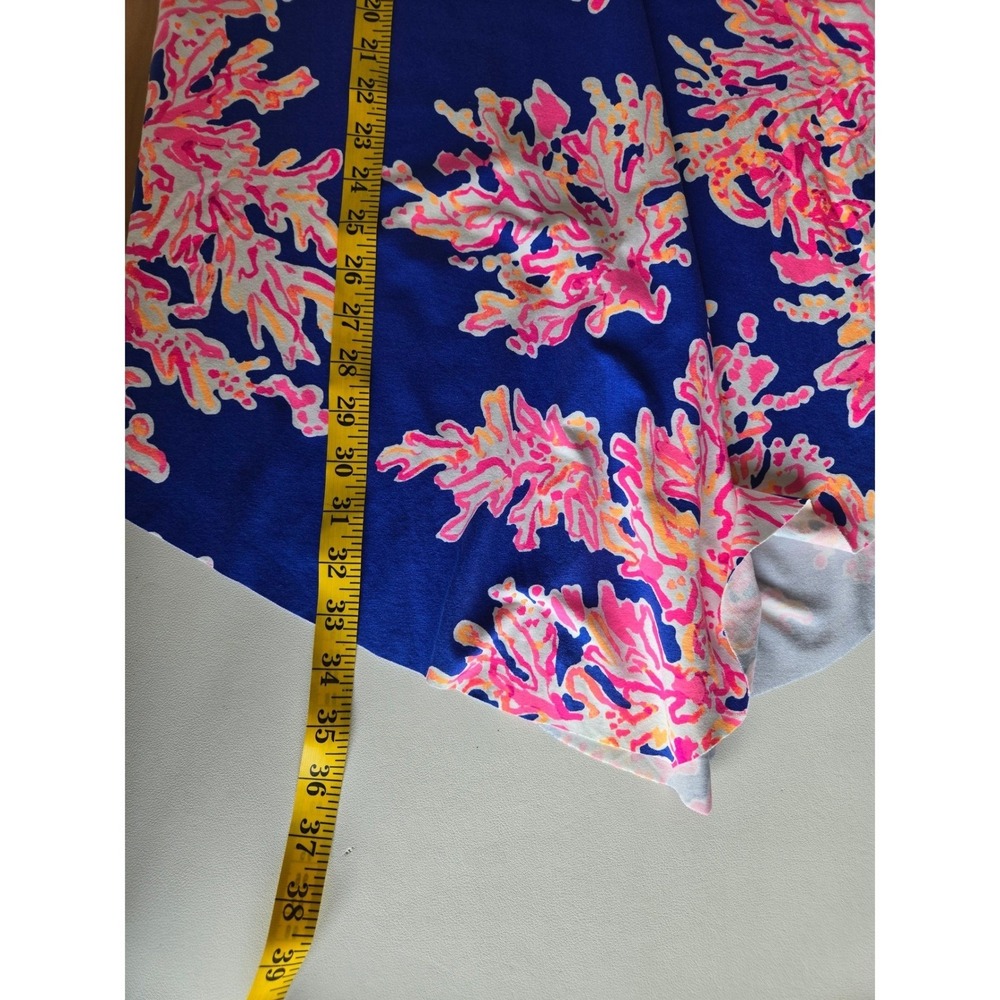 Lilly Pulitzer Loleta Dress Size XS Blue Pink Coral Reef Strapless Resort Preppy - Picture 7 of 10